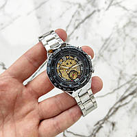 Механические класические мужские часы Winner Action Silver