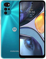 Смартфон Motorola G22 Iceberg Blue, 2 Nano-SIM, 6.5' (1600х720) IPS, MediaTek Helio G37 (4x2.3GHz+4x1.8GHz),