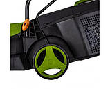 Газонокосарка електрична Procraft додатковий ніж у комплекті великі гумові колеса регулювання висоти скошування, фото 5