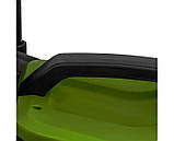 Газонокосарка електрична Procraft додатковий ніж у комплекті великі гумові колеса регулювання висоти скошування, фото 4