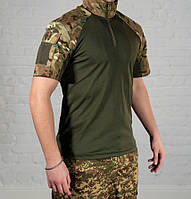 Рубашка тактическая летняя с коротким рукавом рип-стоп вафелька мультикам