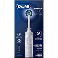 Електрична зубна щітка ORAL-B VITALITY PRO D103 Біла + насадки, фото 3