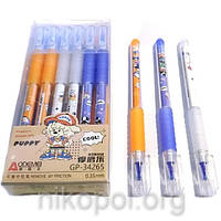 Ручка пиши-стирай "GP-34265" (Щенок), синяя 0,35 мм