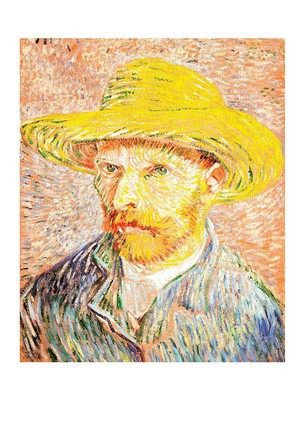 Открытка Vincent van Gogh — Self-Portrait with a Straw Hat