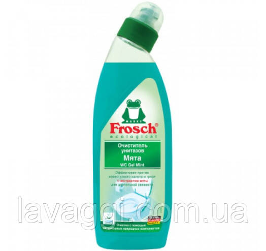 Гель для очистки унитаза Frosch Мята 750 мл - фото 1 - id-p2126086469