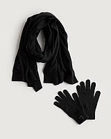 Комплект (шарф, перчатки) Hollister HC9546M S/M Черный