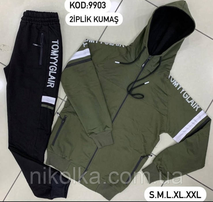 Спортивний костюм-двійка для чоловіків оптом, S-2XL рр., арт. Nk-9903-1, фото 1