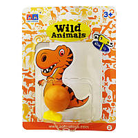 Игрушка заводная "Динозавр" 2030A 15 см (Оранжевый)