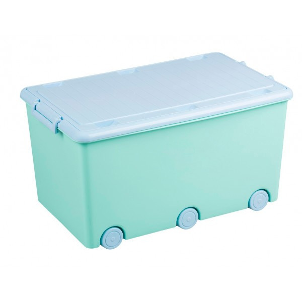 Ящик для игрушек Tega Rabbits KR-010 (turquoise-blue) PRO_554 - фото 1 - id-p2133784998