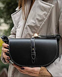 Жіноча сумка екошкіра чорний, беж, фото 7