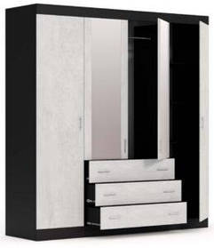 Шафа 4Д/3Ш "Терра": функціональне рішення для вашої спальні