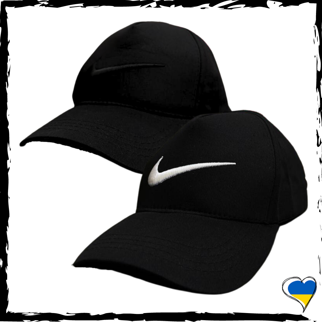 Кепка Nike. Кепка Найк черная, вышитый лого. Унисекс, черный. Шапка 57 ...