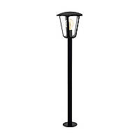 Ландшафтный уличный светильник черный металлический 99.5х23 см
