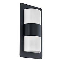 Настенный уличный светильник металлический черный Е27 35х18х9 см
