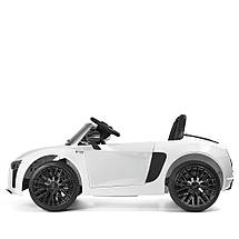 Електромобіль Audi R8 дитячий (2 мотори по 35W, 2 акумулятори 6V7AH, MP3, USB) YJ2198 Білий, фото 2