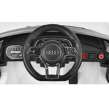 Електромобіль Audi R8 дитячий (2 мотори по 35W, 2 акумулятори 6V7AH, MP3, USB) YJ2198 Білий, фото 4