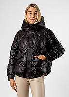 Куртка женская демисезонная черная короткая Vivilona 3XL