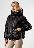Куртка жіноча демісезонна чорна коротка Vivilona 3XL, фото 2