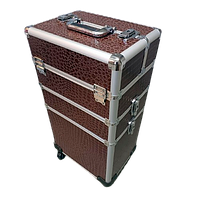 Валіза для майстрів на коліщатках Коричневий