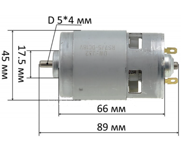 Двигун гайковерта Tekhmann TIW-300/20i KIT RS-775S, фото 1