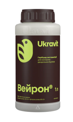 Гербіцид Вейрон 1л для пшениці і ячменю післясходовий системний від дводольних бур'янів Укравіт, фото 1