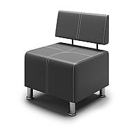 Мягкое кресло-диван офисное BNB Joker 60 см. Тёмно-серое (Цвет 8833). Бесплатная доставка Темно-серый