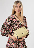 Женская сумка лимонного цвета через плечо Polina сумка
