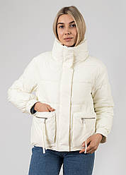 Куртка жіноча світла коротка демісезонна Vivilona S 2XL