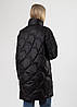Куртка жіноча чорна довга демісезонна Vivilona S 2XL, фото 3
