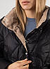 Куртка жіноча чорна довга демісезонна Vivilona S 2XL, фото 4