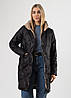 Куртка жіноча чорна довга демісезонна Vivilona S 2XL, фото 7