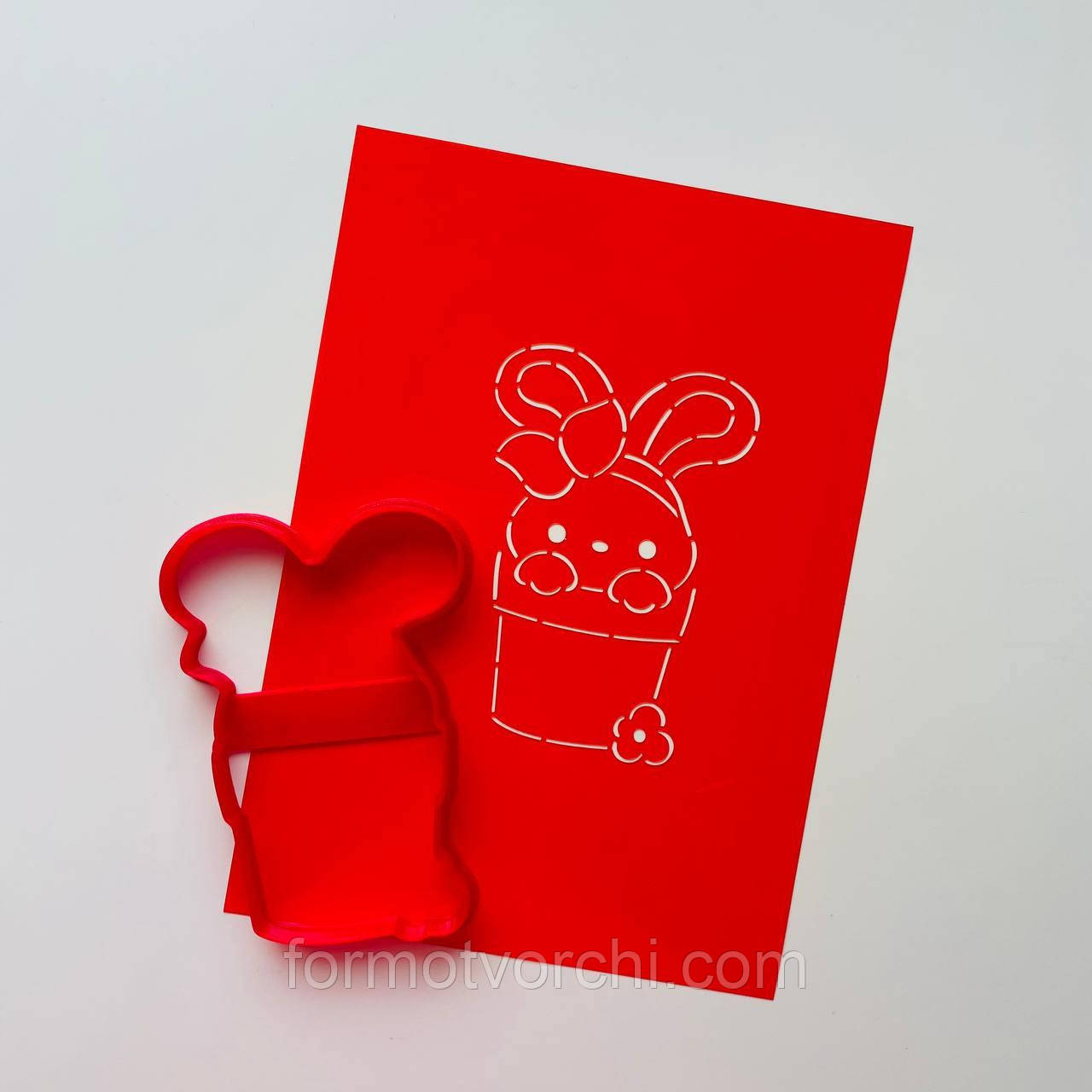 3D-формочки-вирубки для пряників "Зайчик 141"