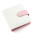 Блокнот, планер із шкірзамінника А8 на 3 кільця 20мм Молочний з рожевим BSH014, фото 3