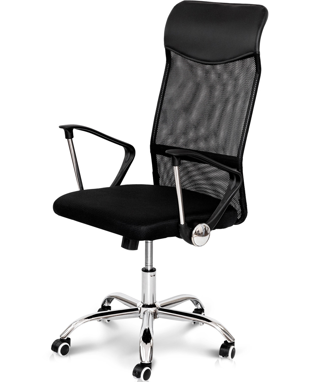 Крісло комп'ютерне Свіфт чорне з високою спинкою ТМ Мікс Меблі