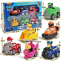 Щенячий патруль іграшки набір з машинками 6 героїв