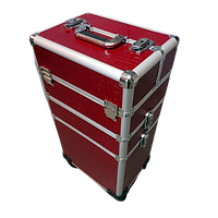 Валіза для майстрів на коліщатках Червоний