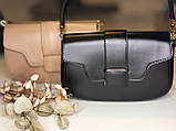 Жіноча сумка екошкіра беж, пудра, чорний, хакі, фото 2