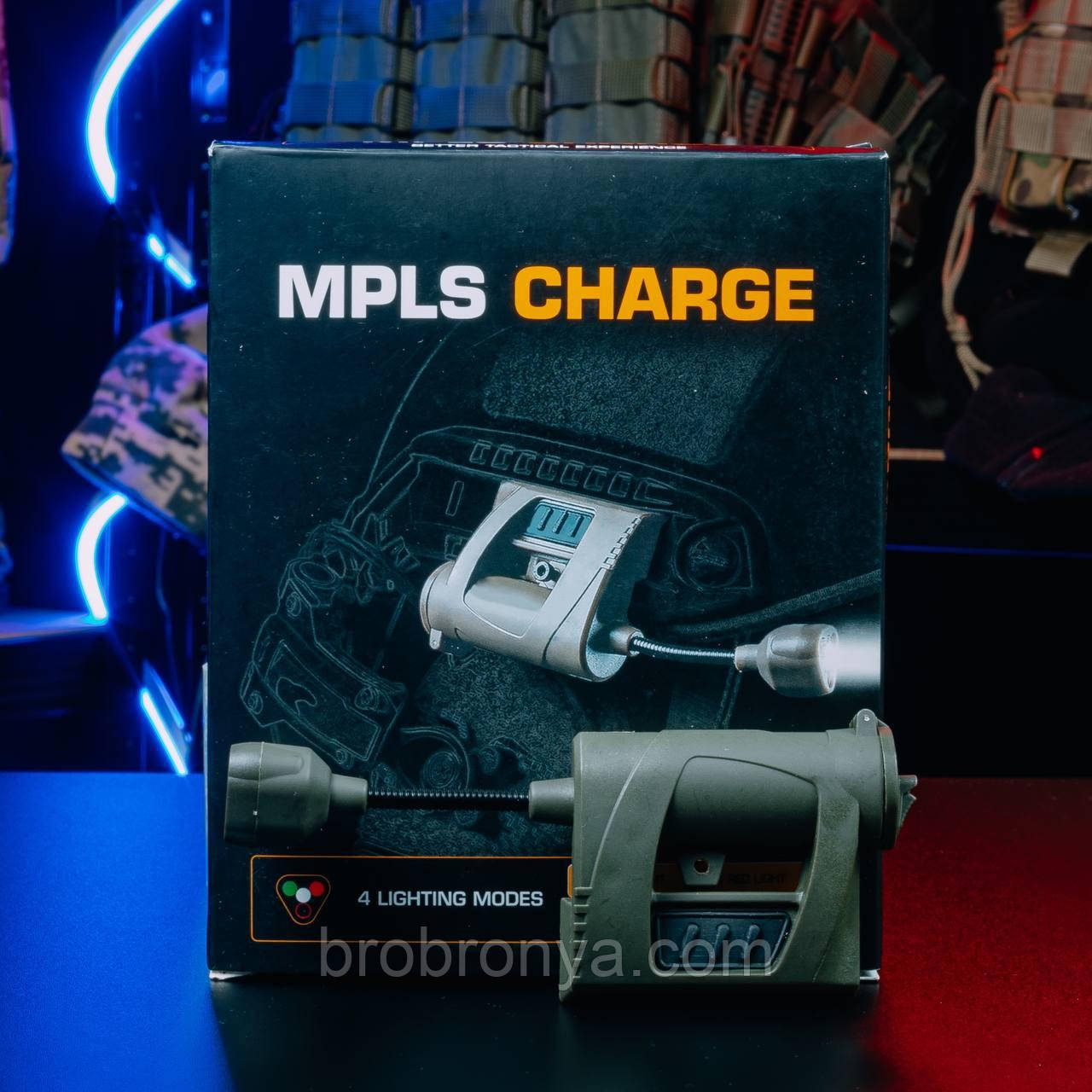 Ліхтар тактичний на шолом MPLS Charge 4LED