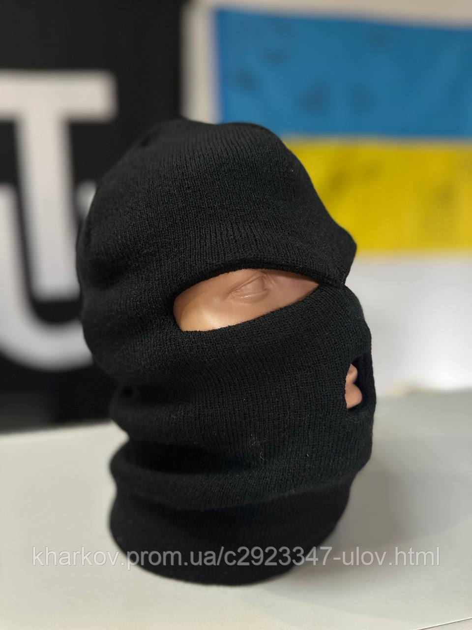 Балаклава в’язка 3-д Чорна