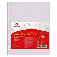 Файли А3 Optima 40мкм фактура глянець 50шт вертикальні