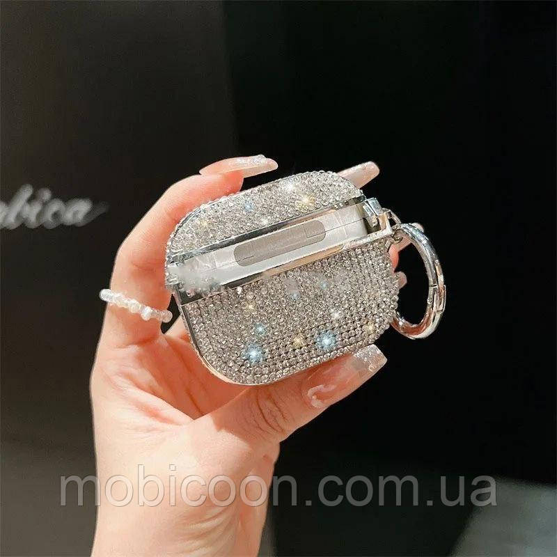 Чохол діамантовий для Airpods 1/2 Silver