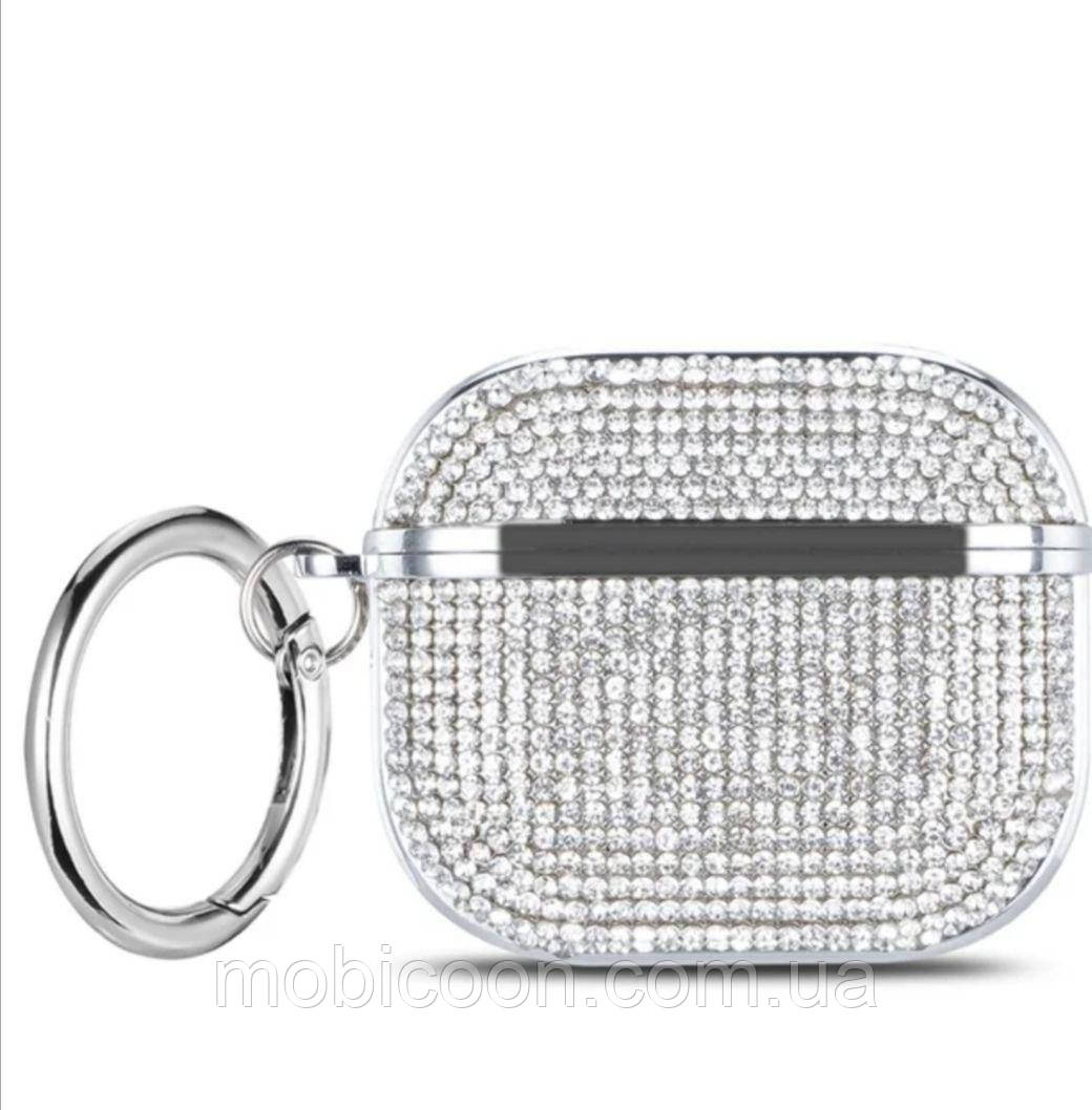 Чохол діамантовий для Airpods Pro Silver, фото 1
