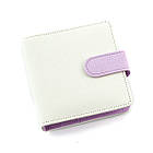 Блокнот, планер із шкірзамінника А8 на 3 кільця 20мм Молочний з фіолетовим BSH017, фото 5