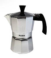 Гейзерна кофеварка турка MAGIO MG-1001 кофейник гейзерного типа на 3 порции еспресо 150 мл