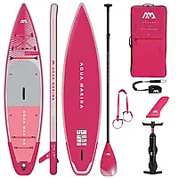 Дошка SUP Aqua Marina CORAL TOURING (RASPBERRY) — TOURING ISUP 3.5M/15CM (350 см, до 130 кг)