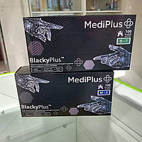 Рукавички нітрилові MediPlus Black, 100 штук