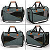 Сумка-переноска для котів та собак 44х30х35 CosmoPet CP-41 Dark Gray, фото 6