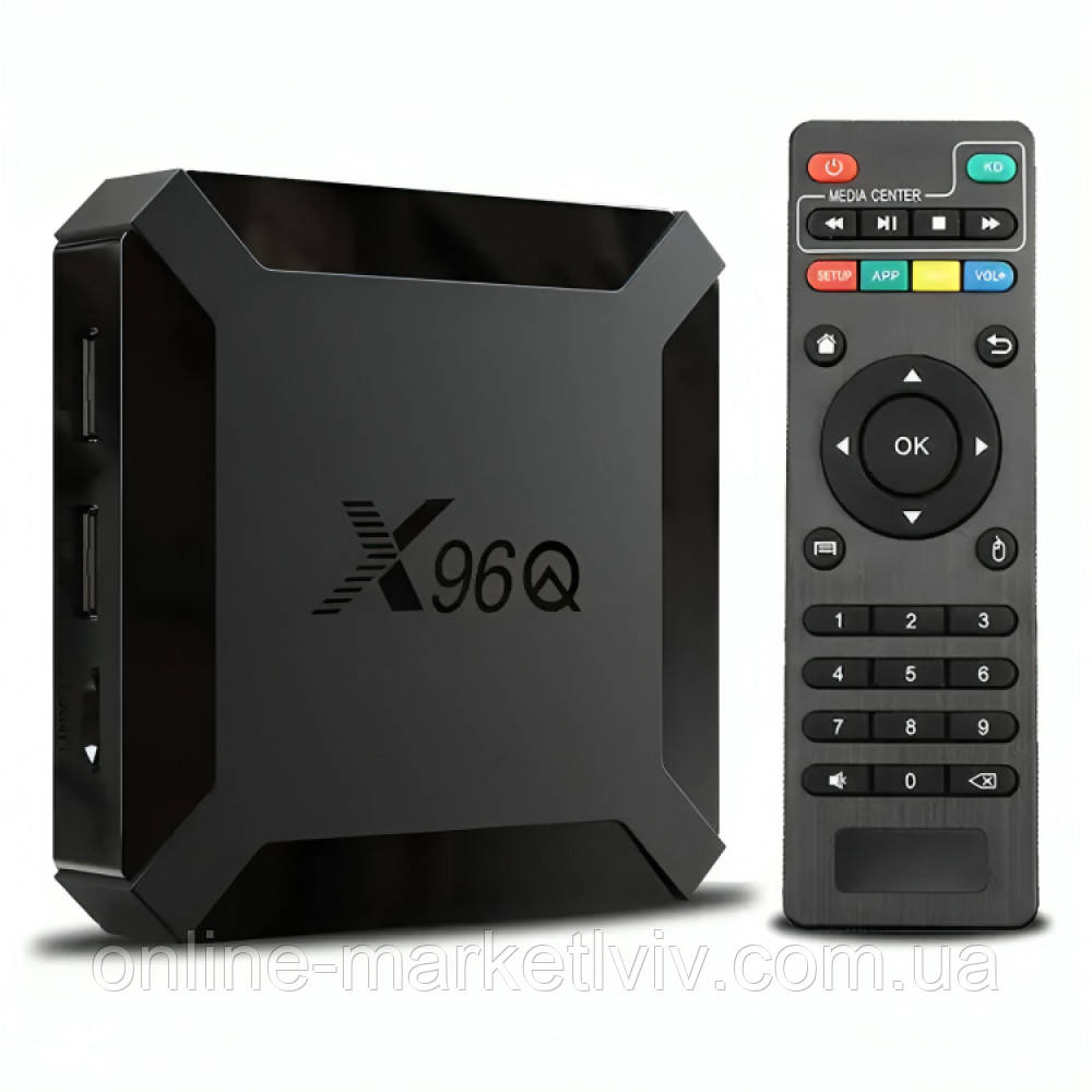 Приставка смарт тв X96Q, 1/8GB, Android 12,1 / Смарт приставка / ТВ приставка / Приставка для телевізора