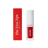 Жидкая Матовая Помада для губ с витамином Е Liquid Lipstick The Kiss Lips Paese 3,4ml (06) classic red