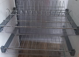 Сушіння для посуду GIFF 400 мм. (L=364 мм.) хром (2 полиці, 2 піддони, 4 кріплення)